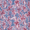 Women′s British Flag Printing Long Woven Shawl Scaf (SW137)